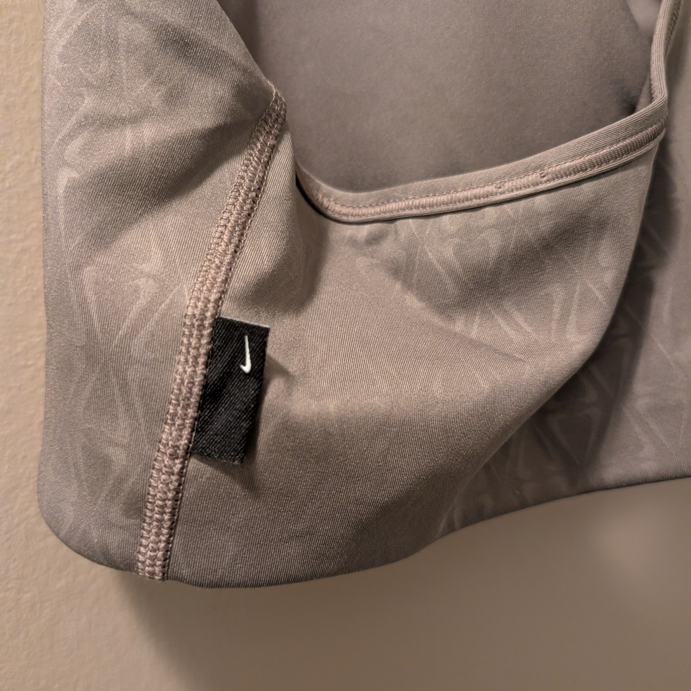 Nike 3X DriFit Athletic Sports Bra Pullover Olive Green Gray